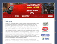 Tablet Screenshot of cornettaplumbing.com